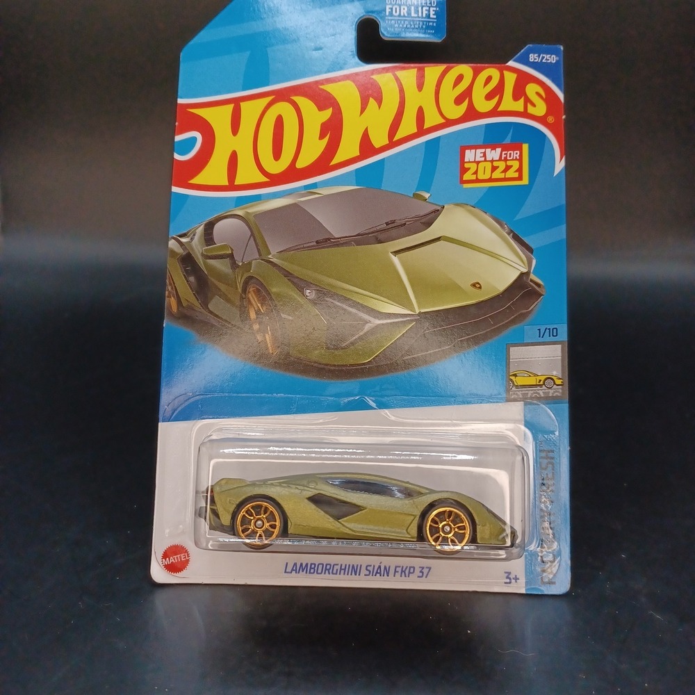 Hot Wheels Car Lamborghini Sian FKP 37 Metallic Green 85/250 Exotic